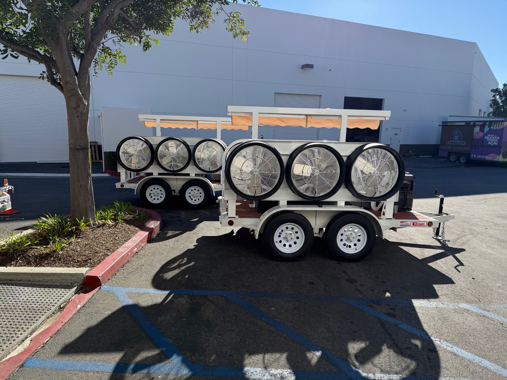 Mobile 3 tandem Misting trailer from Advanced Misting Systems