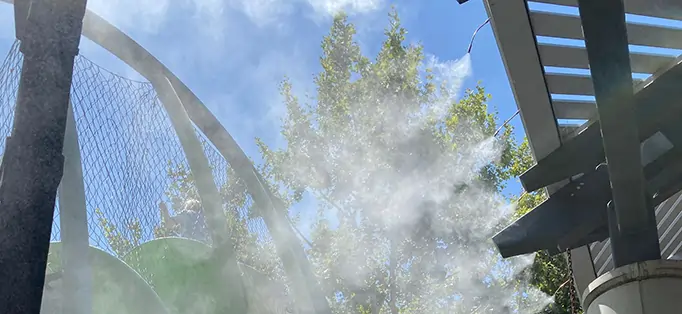 ams-hp-misting-systems-img-1 High pressure misting system installation from Advanced Misting Systems