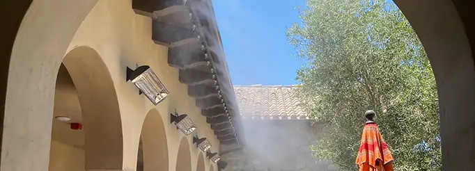 ams-hp-misting-systems-img-2 High pressure misting system installation from Advanced Misting Systems