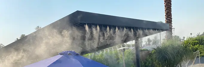 ams-hp-misting-systems-img-3 High pressure misting system installation from Advanced Misting Systems