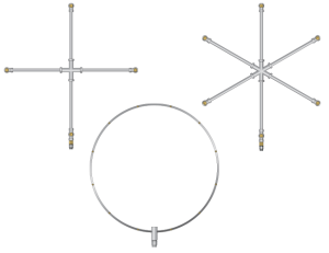 Stainless Steel High Pressure Cross & Ring Kits For Basket Fans