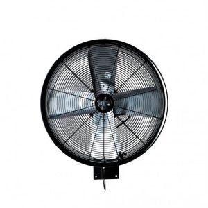 24" Oscillating Wall Mount Misting Fan, Black