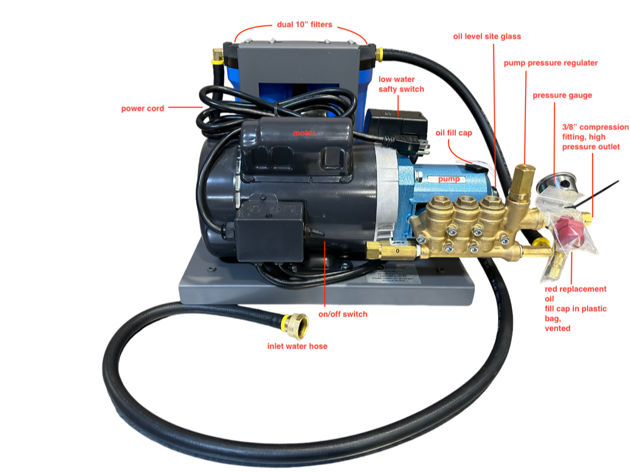 1000 PSI Direct Drive Open Base Mount Pumps - Image 2