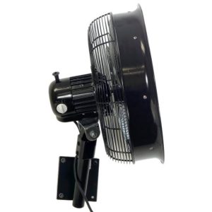24" Shrouded Outdoor Wall Mount Oscillating Fan (Ring, 8 Nozzles and 3/8 Hose Fitting Included)