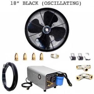 Misting Fan System With 300 PSI Pump
