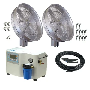 Two Misting Fan Package - 24-inch, 1000 PSI ProMist 75 Pump