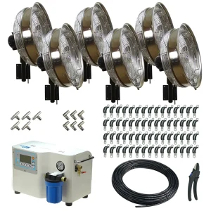 DIY 6-18" Stainless Steel Fan Mist Package w/ Pro 75 Pump