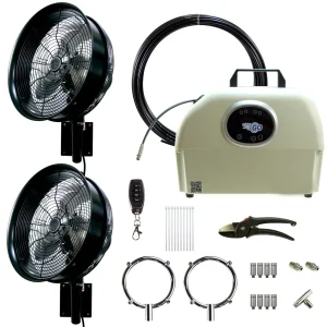 Mist N Go 2- 14" Cabana Series Misting Fan Package